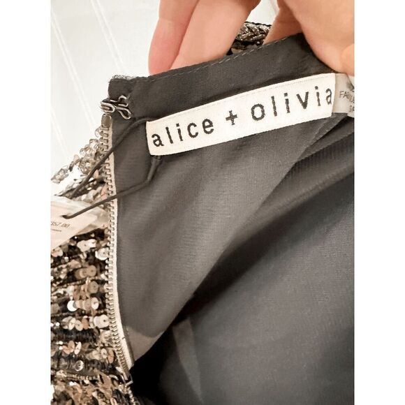 Alice + Olivia Chi Sequined Fringe Top - Picture 10 of 15